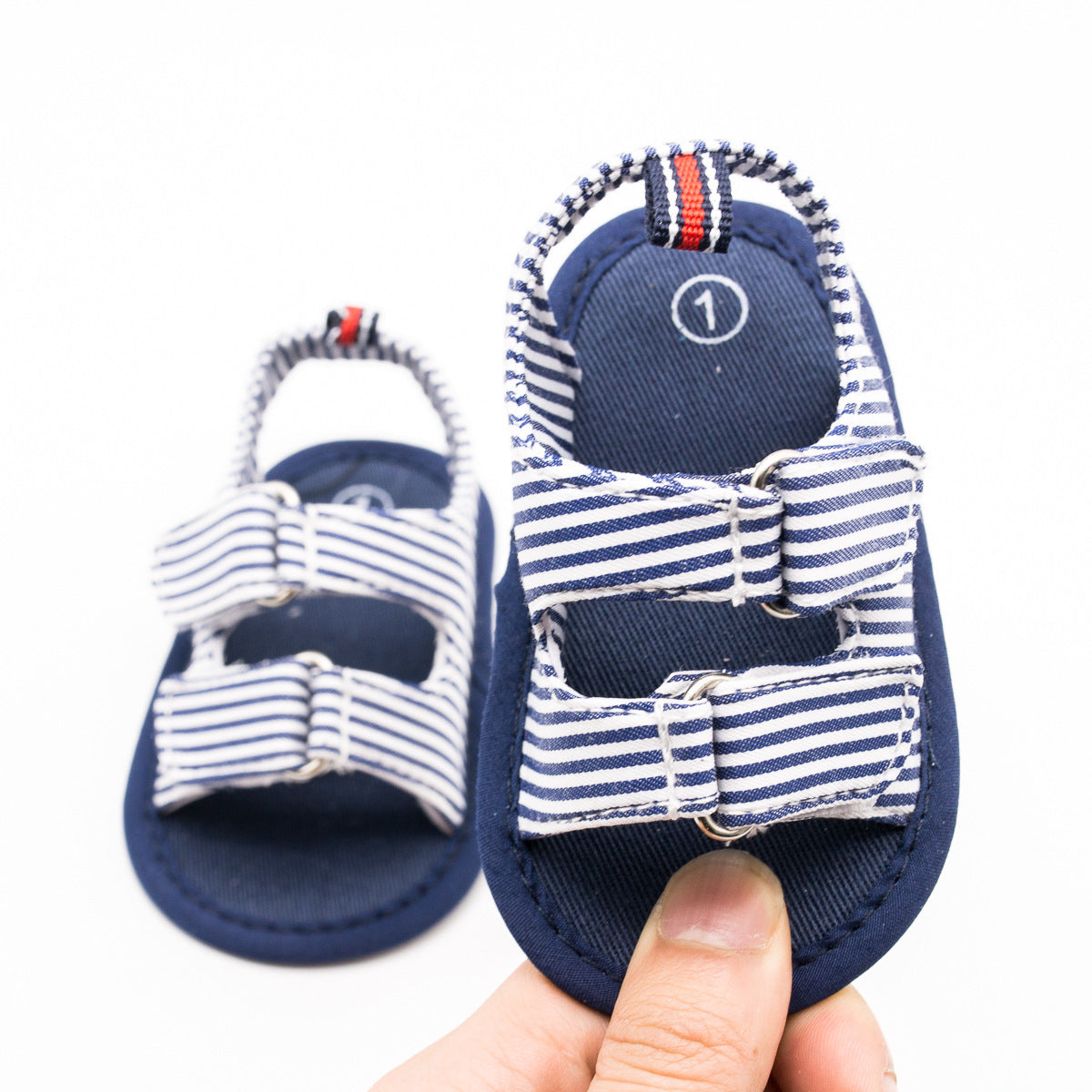 0-1 Years Old Striped Baby Sandals