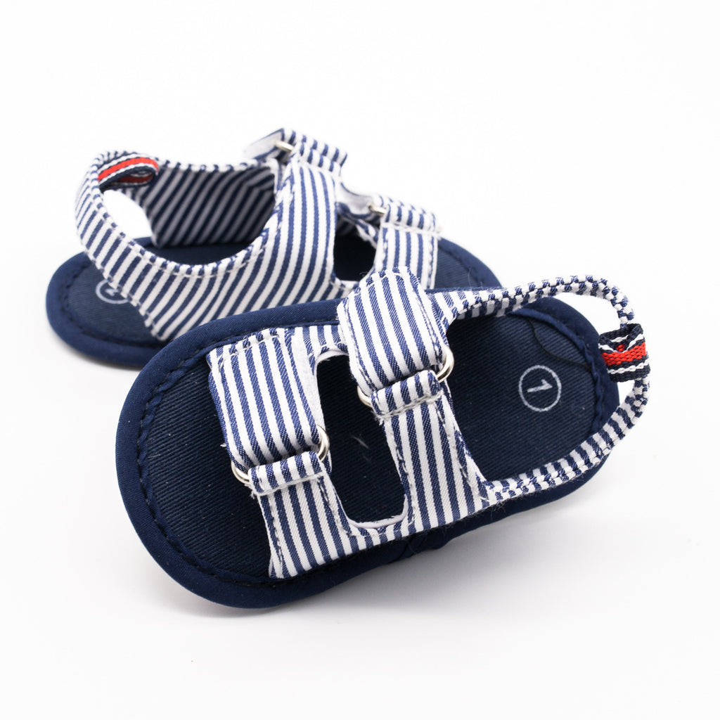 0-1 Years Old Striped Baby Sandals