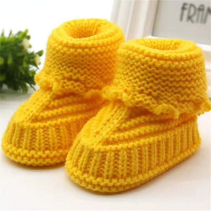 Handmade Knitted Wool Soft Bottom Babies