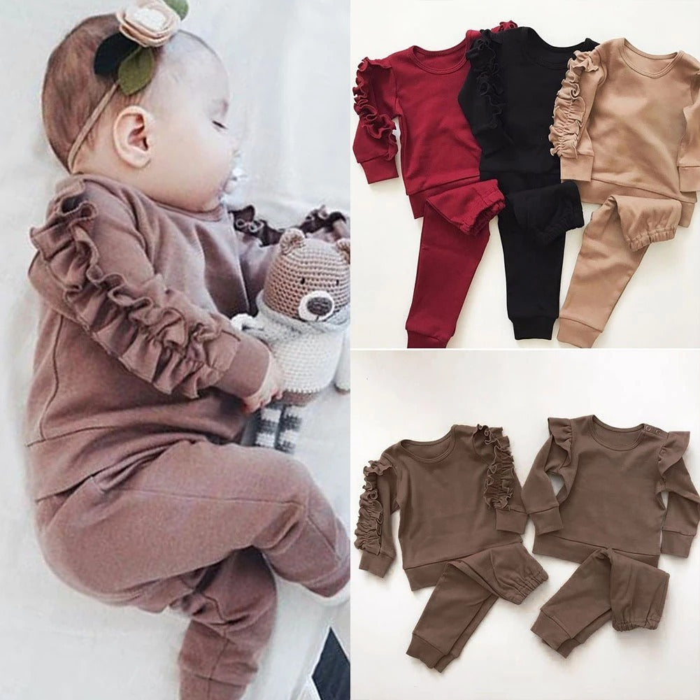 Newborn Baby Boys Girls Sleeve Sweatshirt