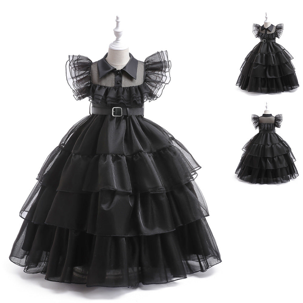 Girls Cosplay Princess Dress – Adams Style Layered Tulle Skirt