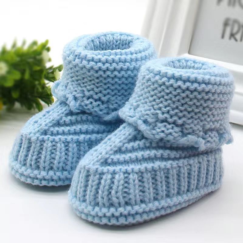 Handmade Knitted Wool Soft Bottom Babies