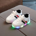 Kimmy White LED Sneakers – Fun & Stylish