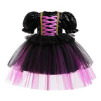 Halloween Sequin Tulle Princess Dress – Girls Role Play Costume
