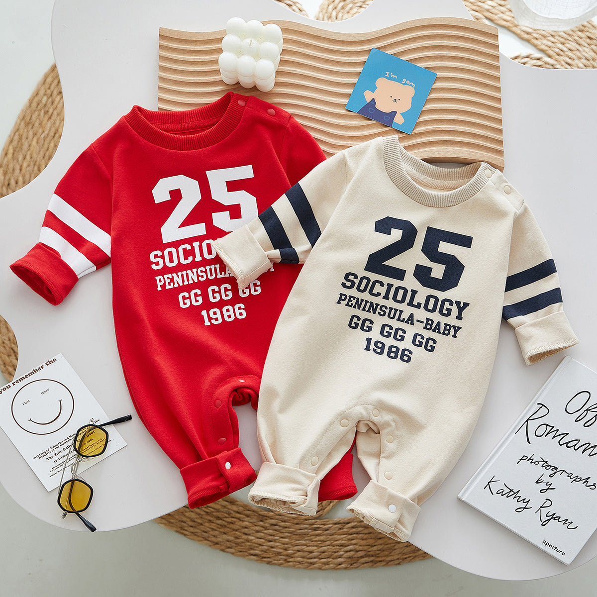 K‑Style Long‑Sleeve Onesie
