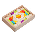 Early Education Wooden Blocks – Colorful Shape Learning Toy