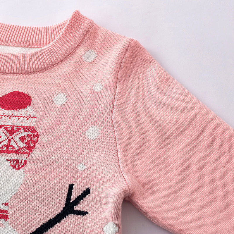 Festive Snowman Knit Hoodie