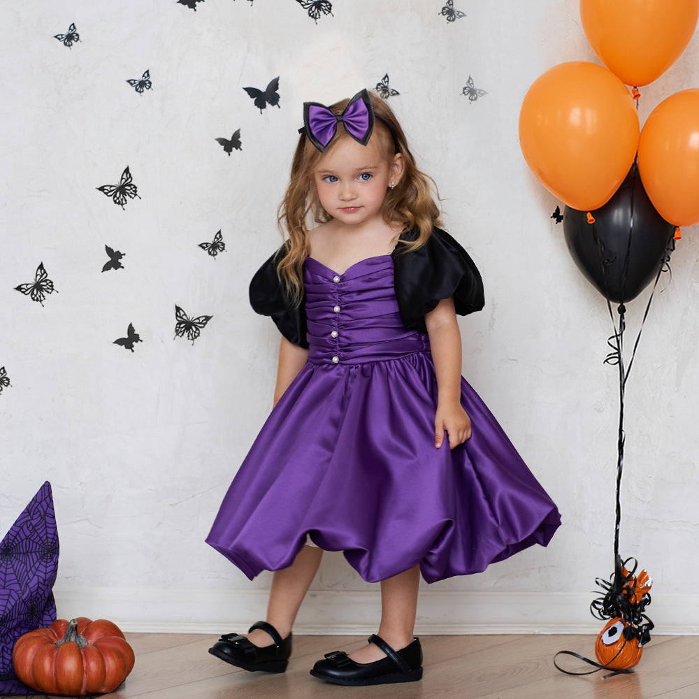 Halloween Kids Little Witch Costume – Cosplay Party Dress