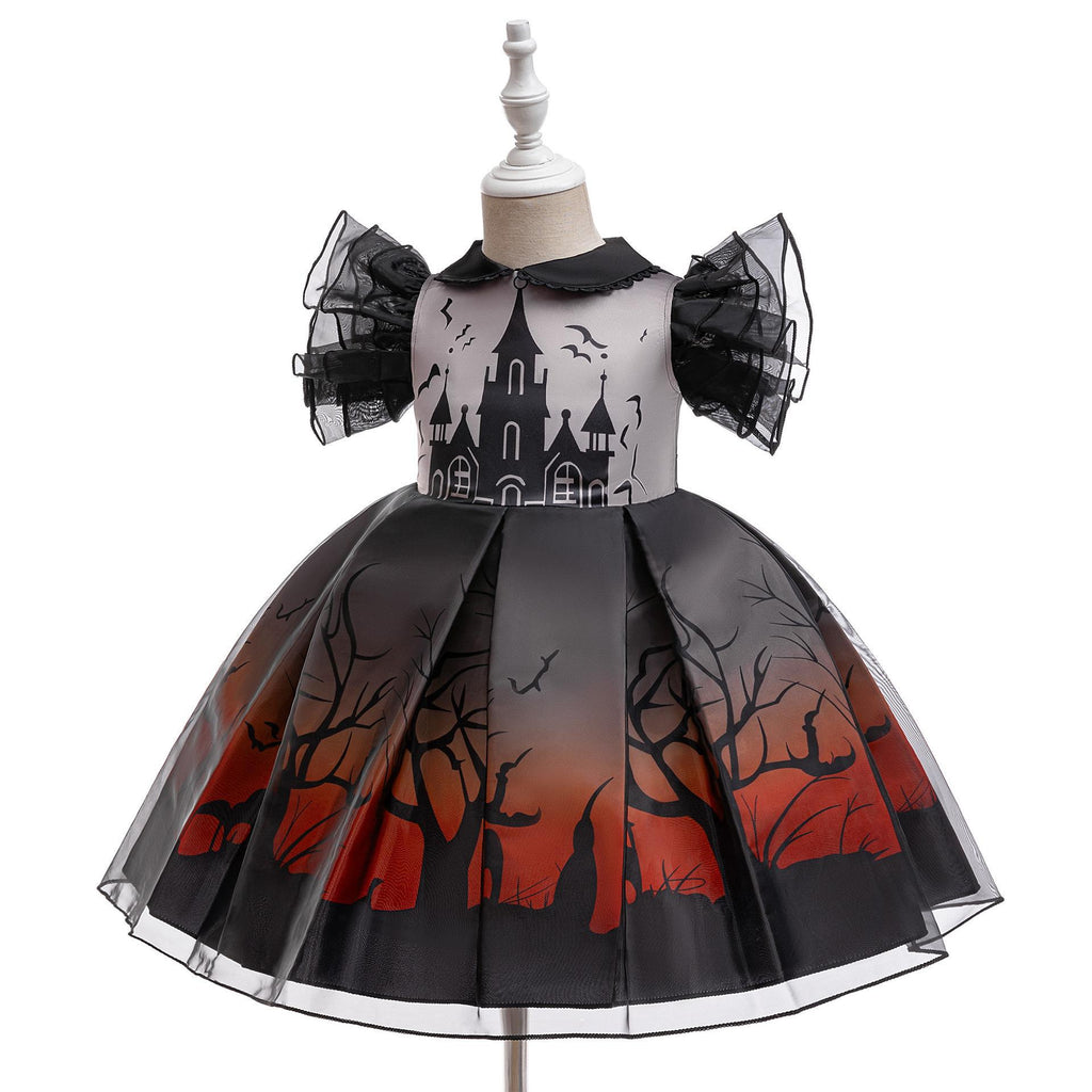 Kids Cosplay Gown – Halloween Princess & Witch Costume Dress
