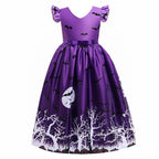 Halloween Pumpkin Ghost Dress – Girls Costume Party Outfit