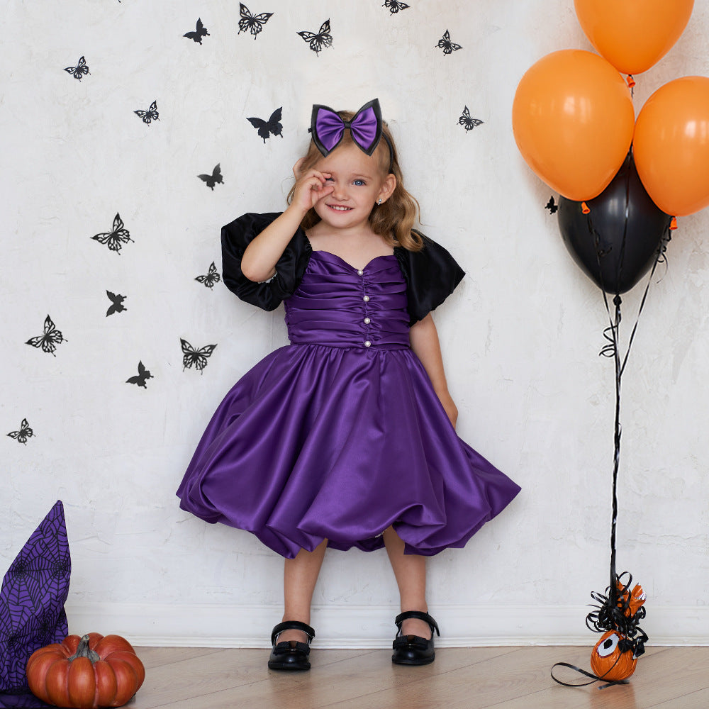 Halloween Kids Little Witch Costume – Cosplay Party Dress