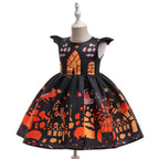 Kids Halloween Satin Dress – Fancy Princess Party Costume
