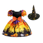 Halloween Princess Dress – Girls Cosplay Satin & Tulle Ball Gown