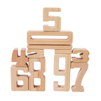 Montessori Wooden Counting Blocks – Beechwood Stacking Toy for Toddlers
