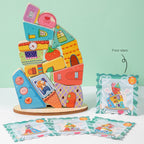 Early Education Colorful Building Blocks – Montessori Cognitive & Balance Toy