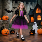 Halloween Sequin Tulle Princess Dress – Girls Role Play Costume