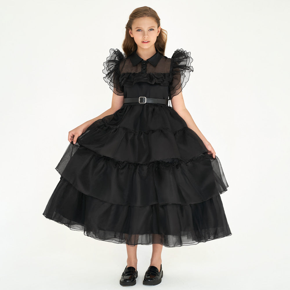 Girls Cosplay Princess Dress – Adams Style Layered Tulle Skirt
