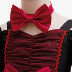 Girls Halloween Festival Dress – Printed Organza Princess Costume