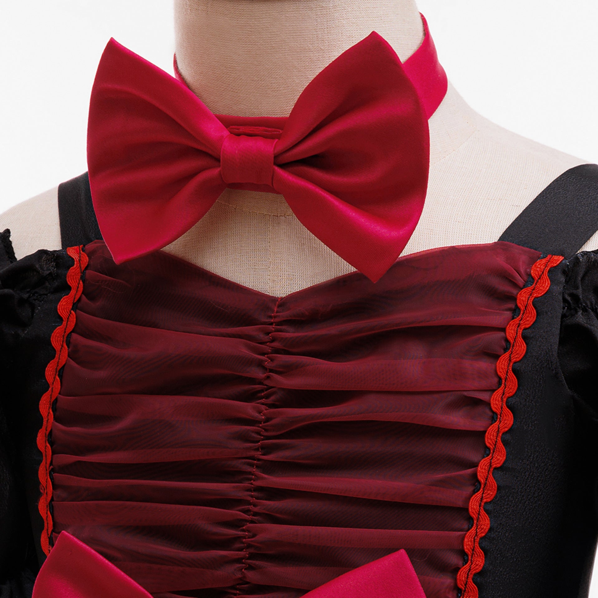 Girls Halloween Festival Dress – Printed Organza Princess Costume