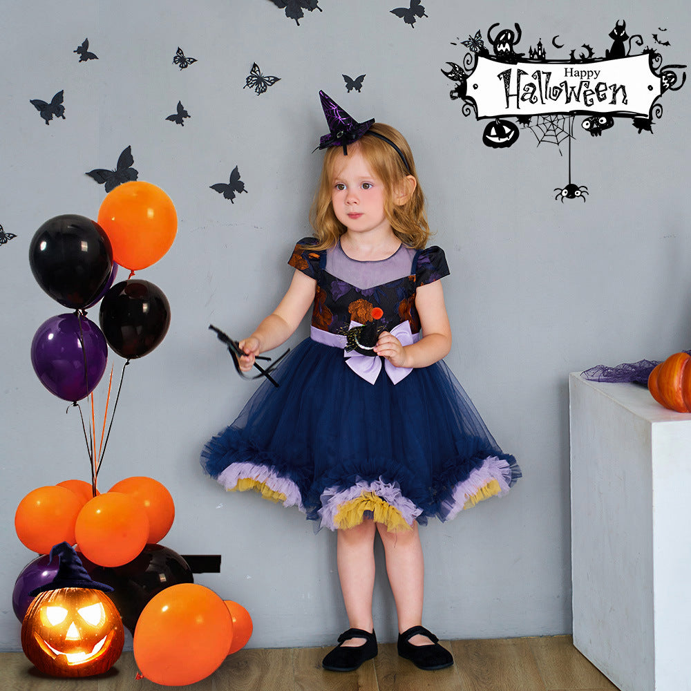 Witch Tutu Dress – Girls Cosplay Party Costume