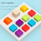 Early Education Wooden Blocks – Colorful Shape Learning Toy