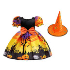 Halloween Princess Dress – Girls Cosplay Satin & Tulle Ball Gown